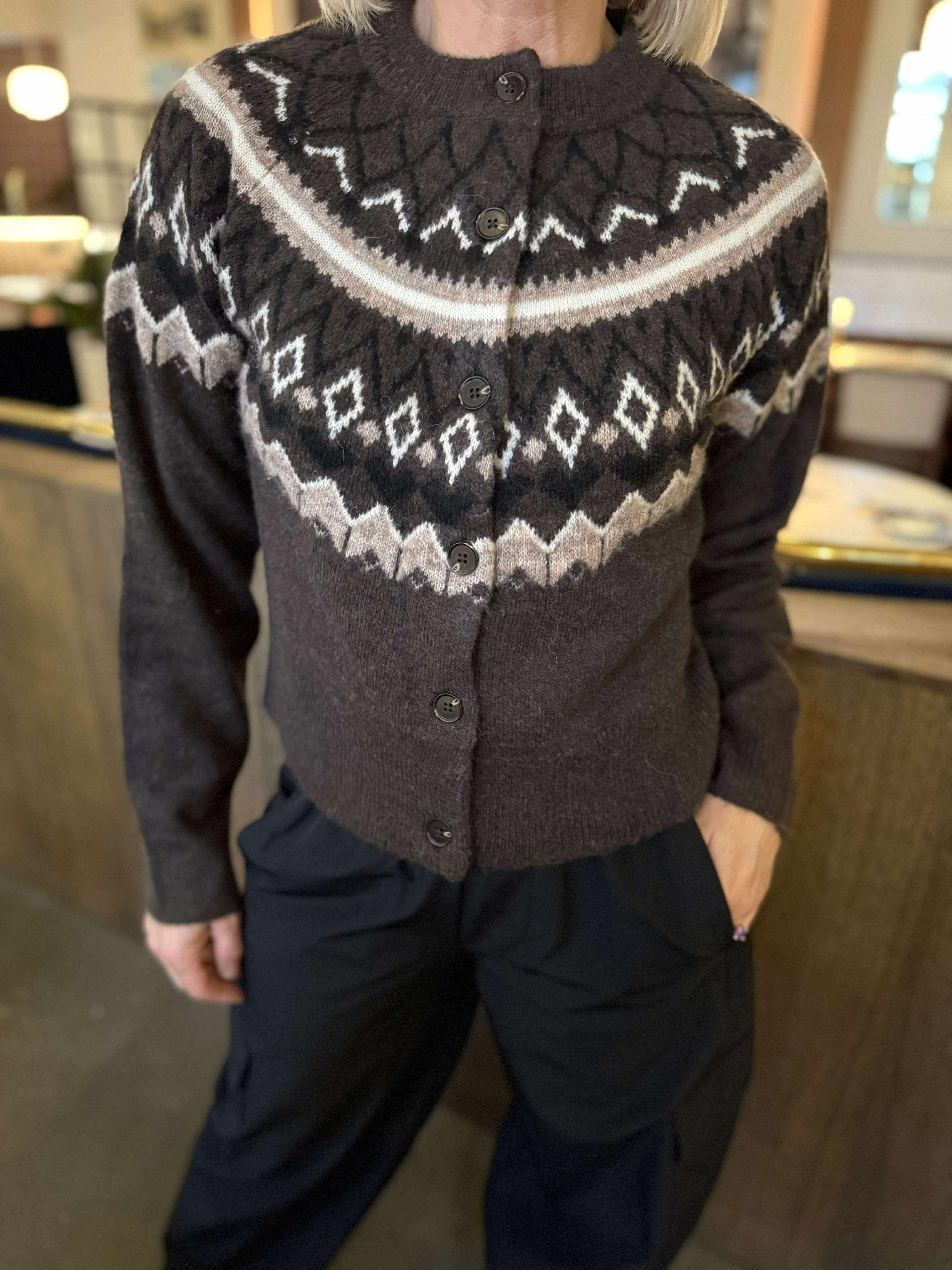 VMTAMMY Knit Cardigan - Chocolate Torte